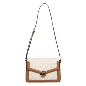 Michael Kors Medium Jessie Shoulder Bag in Vanilla